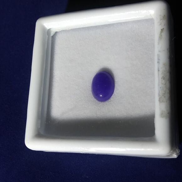 AAA rated Blue Jade Gem Stone New Premium Oval Cabachon 1.73 ctw - Picture 5 of 9